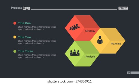 Three Cubes Diagram Slide Template