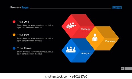 Three Cubes Diagram Slide Template Stock Vector (Royalty Free) 580898746