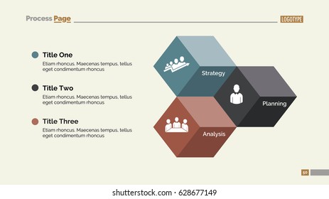 Three Cubes Diagram Slide Template