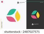 Three Curve Tech Logo Shaping Modernity with Minimalist Color for Business Start Up Brand Identity