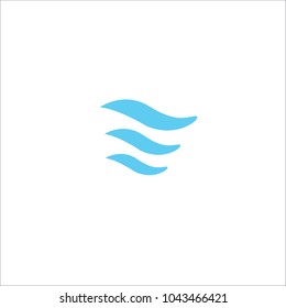 Three Curved Lines Logo Design