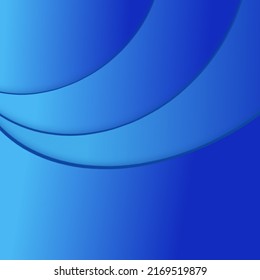 Three Curved Lines On A Blue Gradient Background