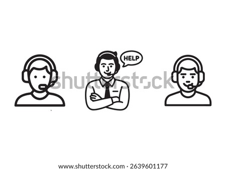 Three customer support agents ready to help.