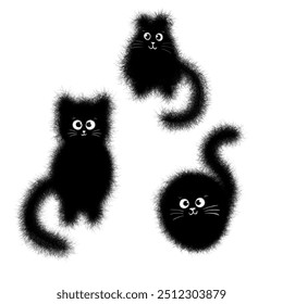 Three cute blac cats for you