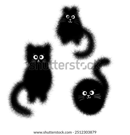 Three cute blac cats for you