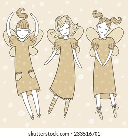 Three cute fairies