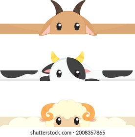 Three Cute Farm Animals Headband