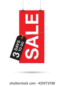 three day sale sign