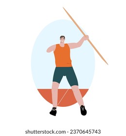 three december world day of disabled people vector logo design. A man without an arm throws a spear