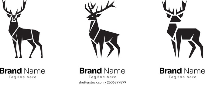 Three deer with different brand names. The first deer is called brand name 1, the second deer is called brand name 2, and the third deer is called brand name 3