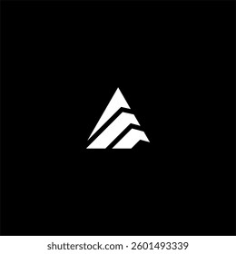 three delta or delta arrow logo concept vector icon