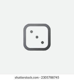 Three Dice Icon Vector Editable Shape