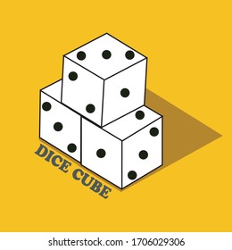 Three dices a professional logo template.