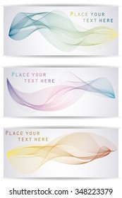Three different blend stripe cards.