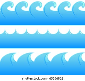 Three different kinds of seamless waves