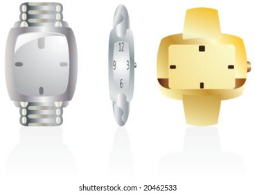 Three different model of wrist watch