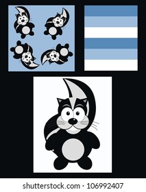 three different patterns