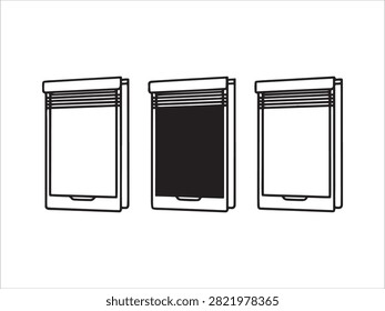 Three different smartphone screens with varying display content illustration