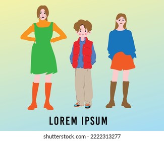 Three different styles of youth