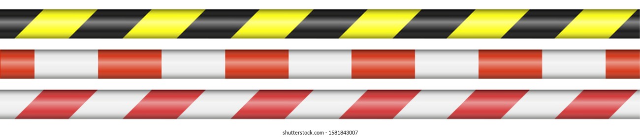 three different types of barrier tape