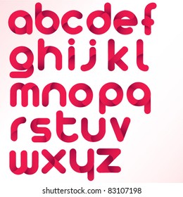 three dimension alphabet set