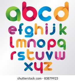 Three Dimension Colorful Alphabet Set