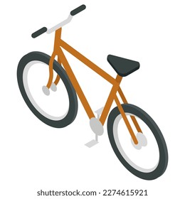 three dimensional bike vector illustration