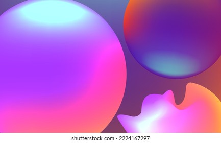 Three dimensional colorful circle background 