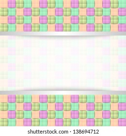 Three dimensional colorful document background template