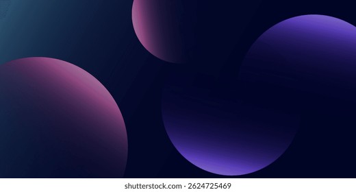 fundo tridimensional terra azul escuro e círculo roxo
