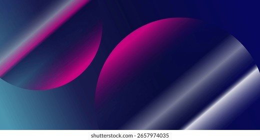 Fondo tridimensional del círculo azul oscuro y púrpura de la tierra