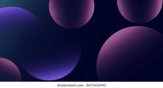Fondo tridimensional del círculo azul oscuro y púrpura de la tierra