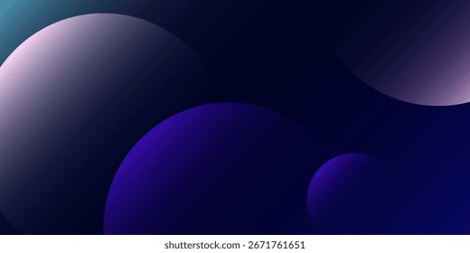 Fondo tridimensional del círculo azul oscuro y púrpura de la tierra