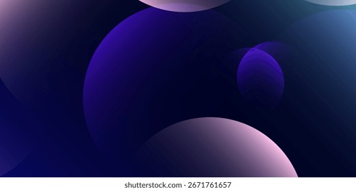 Fondo tridimensional del círculo azul oscuro y púrpura de la tierra