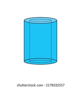 three dimensional figures of hollow cylinder.