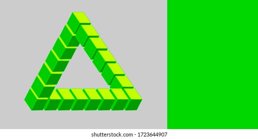 Three dimensional flyer in vector quality