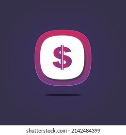 Three dimensional icon design vector Illustrations. Icons web, logo, button. Concept for favicon, app icon, web banner, logos.