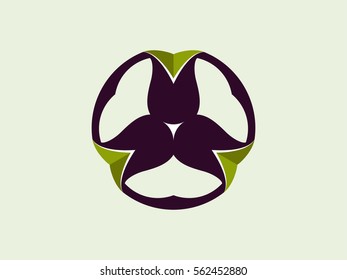 Three Dimensional Logo Flowers Delivery Service