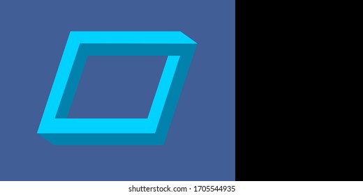 three dimensional object graphic in vector quality
