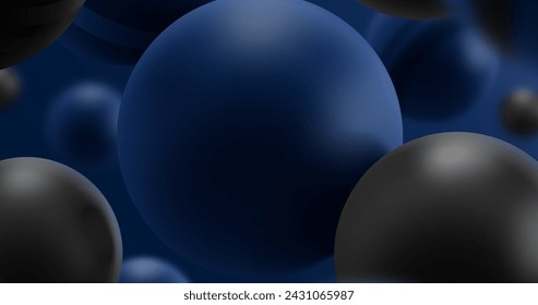 Three dimensional spheres background vector design in eps 10