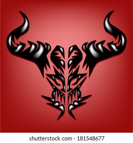 Three dimensional tattoo.devil