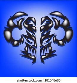 Three dimensional tattoo.devil