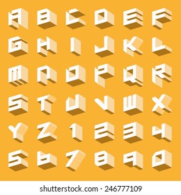 Three Dimensional Techno Alphabet