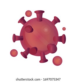 dreidimensionale Viruskrankheitspandemie stoppen Coronavirus covid 19 Vektorillustrationen Illustration