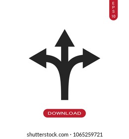 Three directions icon