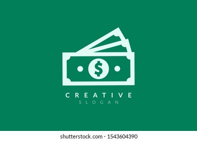 Three dollar logo design. Minimalist and modern vector illustration design suitable for community, business, and product brands.