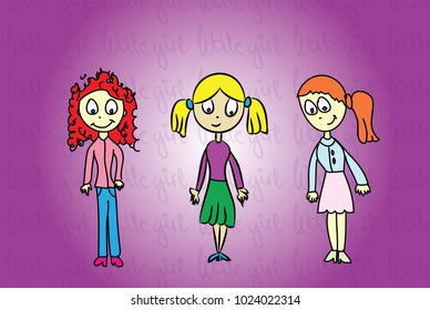 Three dolls for little girls