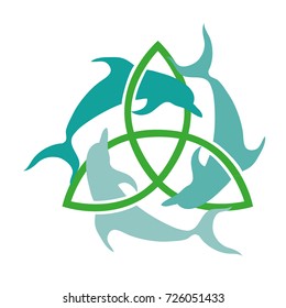 three dolphins