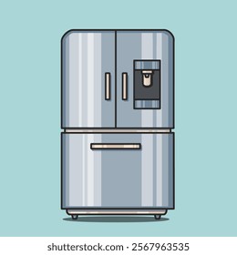 Three door refrigerator with Classic Style