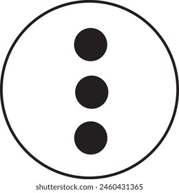 Three dot menu icon design